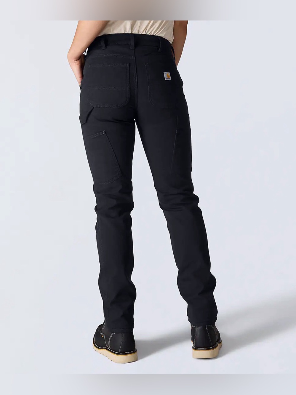 Carhartt Women’s Pants Rugged Flex Relaxed Fit Canvas BN5113-W Black Size 8 NWT